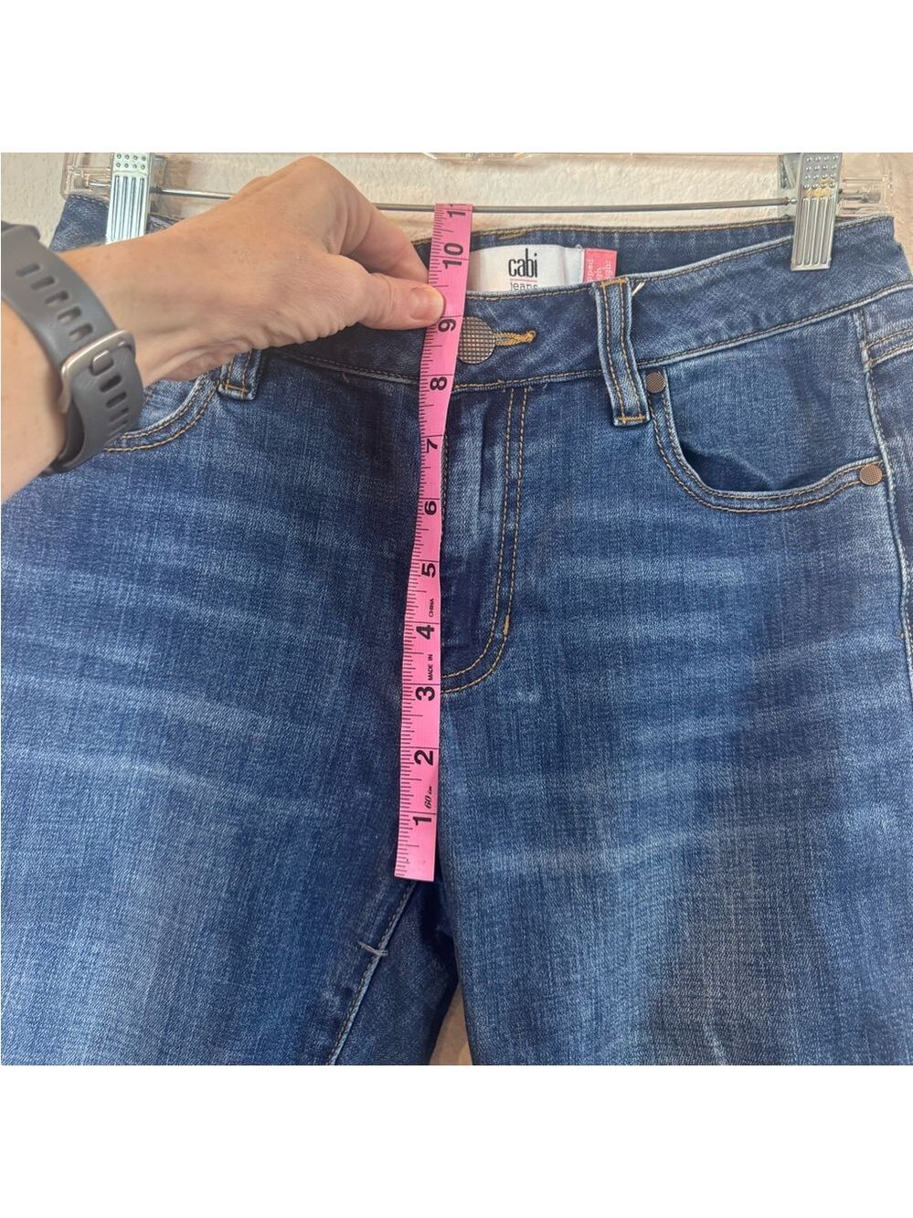 CABI ‘Cropped High Straight’ Raw Hem Denim - Picture 10 of 14